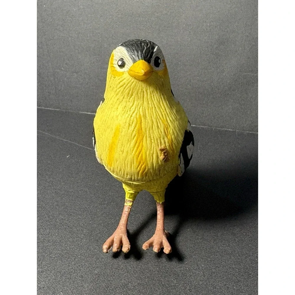 Vintage Yellow Goldfinch Bird Figurine 4